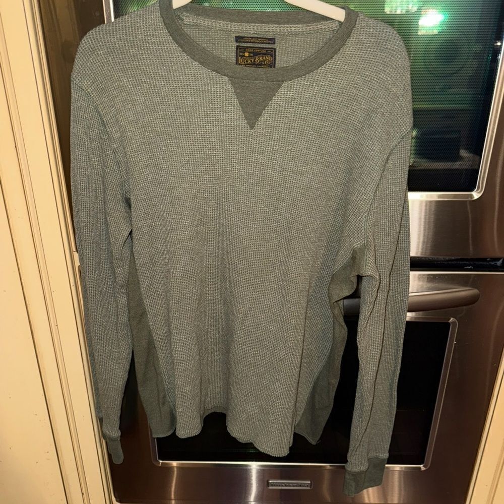 Lucky Brand Green Crewneck Sweater Casual Style